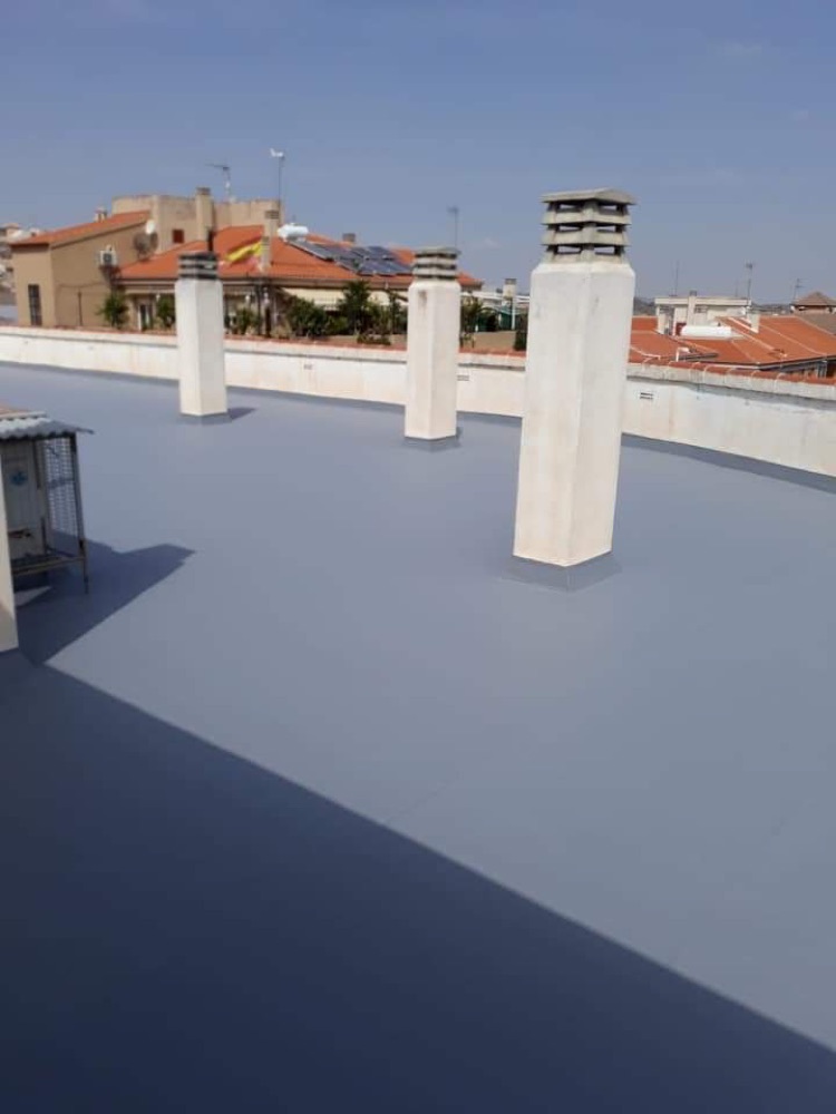 Terraza impermeabilizada lista para uso